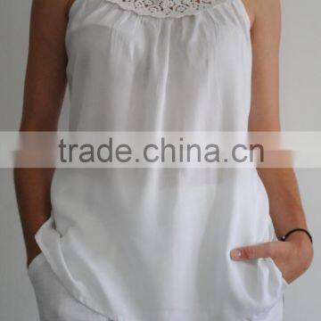 Crochet Lace Neck Summer DRess photo-2