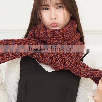 Autumn Winter Ladies or Women or Girls Fashion Pure Color New Black and White Scarf Knit Majored Maker photo-5