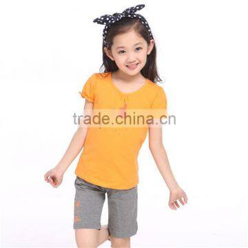 summer vest suit children girl clothing short pant + t shirt set for girls shirt and pants