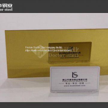 High Quality 304 Titannium Mirror Stainless Steel Sheet photo-2