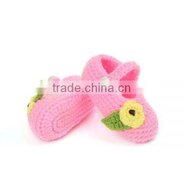 A Flower A Leaf Design China Supplier Crochet Baby Shoes Pattern