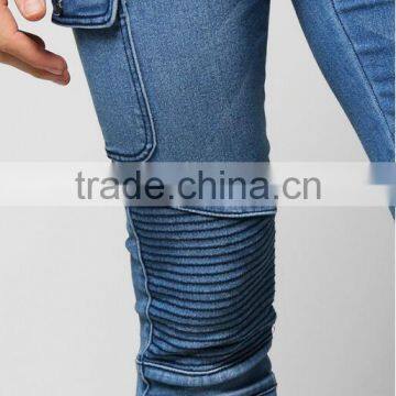New In Skinny Jeans Quality Biker Denim Jeans With Pocket Design photo-4