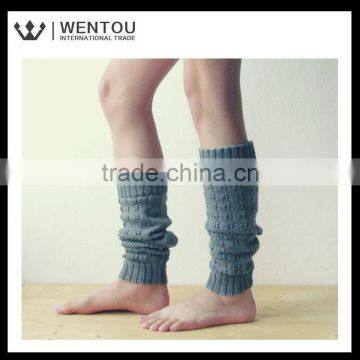 Fashionable Grey Knitted Lace Boot Socks photo-3