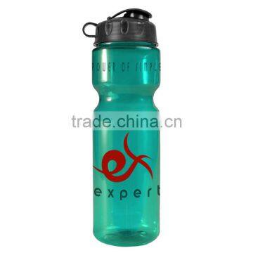 USA Made 28 oz Transparent Sports Bottle With Flip Lid - BPA/BPS-free, FDA Compliant and Comes With Your Logo photo-2