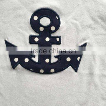 2016 New Arrival Baby Boys Summer Outfits Anchor Top Summer Outfits Boys Clothing photo-2