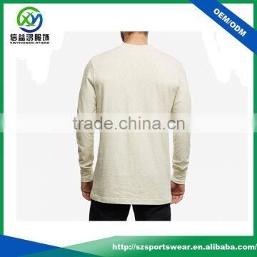 OEM Custom Mens Long Sleeve 100% Cotton Soft Tee Shirt Sports Wear Button up Shirt photo-2