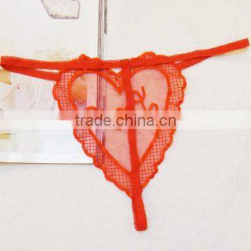 Hip-hugger Sexy T-back Skinny Hollow Transparent Sexy Thong photo-5