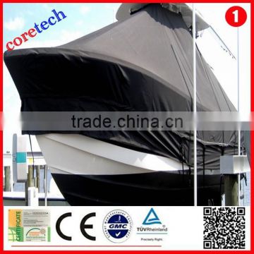 Hot High quality Light Fastness 600d polyester waterproof lightweight boat cover factory