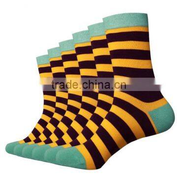 Men wholesale fashion high quality soft combed cotton dress socks business socks
