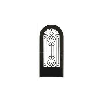 Wrought iron single door