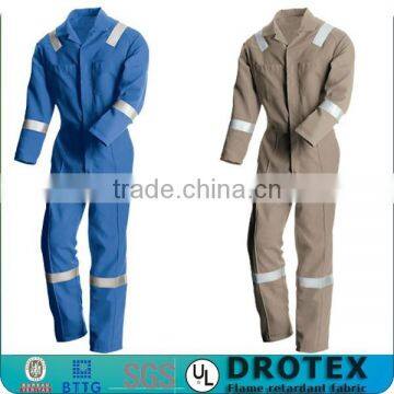 Fire Suit Coverall Fireproof Suit NFPA Fire Suit Reflective Striped Cotton FR Coverall photo-2