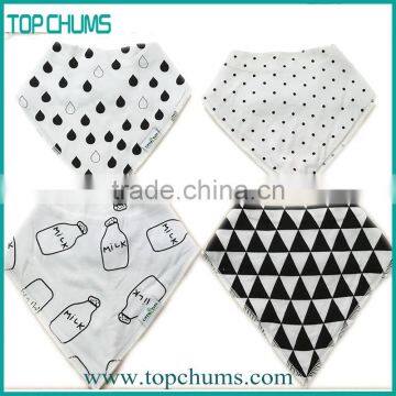 Luxury Printed Baby Triangle Cotton Bib Bandana Bandanna photo-5