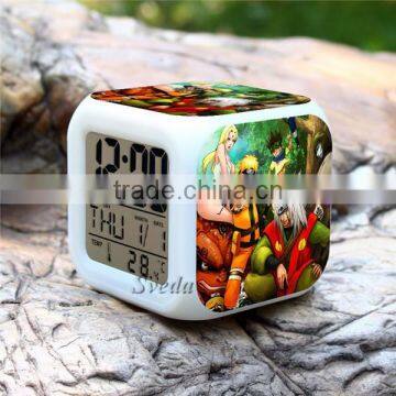 Hot Selling Plastic LED Alarm Clock, Naruto Character Design Digital Clock for Sale, LED Digital Alarm Clock Cheap Price photo-5