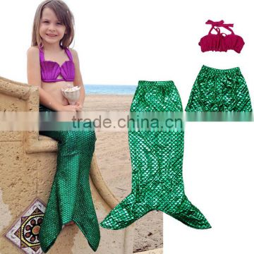 Children Summer Outfits flare slim shape Western Girls Outfit Mermaid Birthday Outfit For Sale in ready shipping