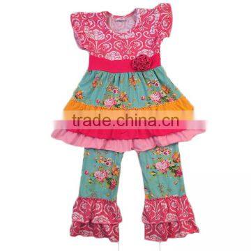 baby clothing wholesale spring design flutter sleeve outfits baby clothes 2017 baby clothing sets