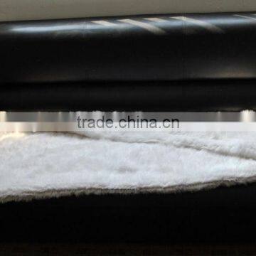 YR596A 145*140CM Real Knitted Rabbit Fur Home Blankets photo-4