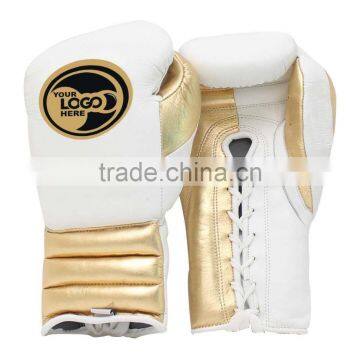 metallic leather boxing gloves
