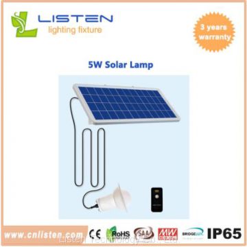 5W Solar LED Lamp Emergency Home Outdoor Camping Hunting Light Lamp