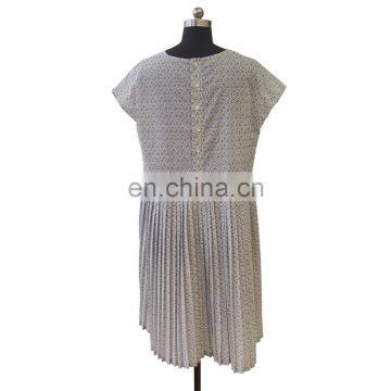 2016 Latest Fashion Sweet Loose Country Style Floral Pleated Dress photo-3