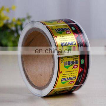 PVC color printing self-adhesive stickers/customized product metalized labels stickers