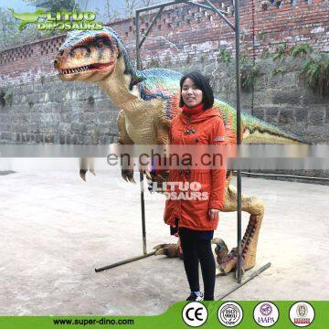 Amusement Park Realistic Dinosaur Costume With Camera