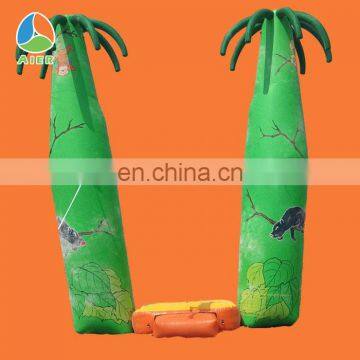 Funny&Tropical tree balloon arch,inflatache arch with price