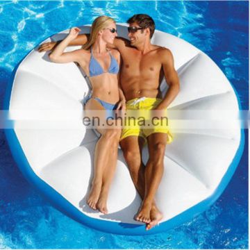 Bird nest shape pool inflatable island floating lounger