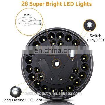 Solar Flag Pole Light,Waterproof Outdoor Auto On/ Off Flagpole Lighting Long Lasting Night Light With 26 Super Bright LED Light photo-2