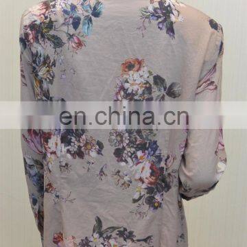 Ladies's Latest Fashion Cotton Digital Printed Slim Casual Wear Shirts photo-3