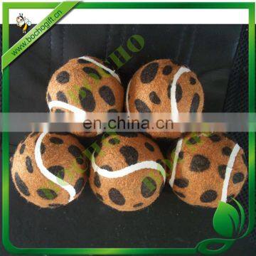 leopard print dog tennis ball