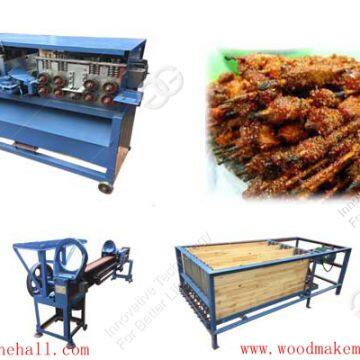 Full production line wooden bamboo barbecue skewers stick making machine supplier in China