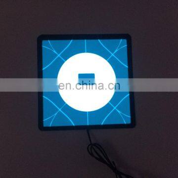 EL Backlight panel,NEW UBER DC3V DC5V 12V inverter used in car13x13cm uber light panel car sticker with