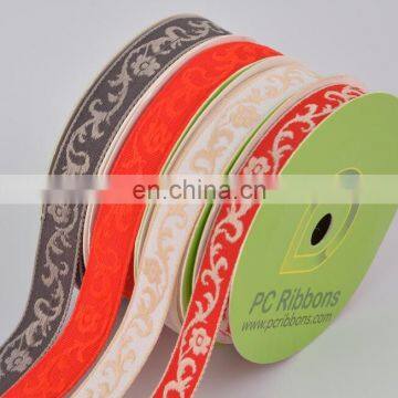 wholesale china supplier woven jacquard ribbon bright texture