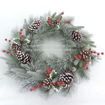 Artificial christmas wreath