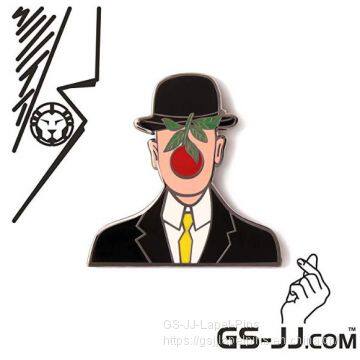 GS-JJ Cool Gentleman Custom Enamel Pins 1.5