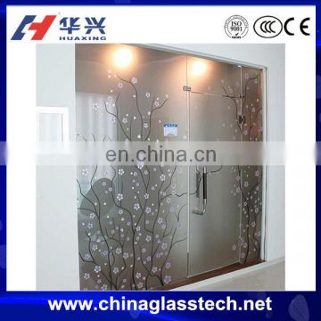 fire proof energy saving Split-resistant opaque glass door