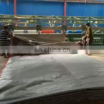 China factory pe tarpaulin 180gsm black fabric + white coated