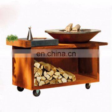 Fire Bowl Corten Steel Fireplace Grill