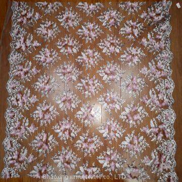 hand french beaded lace fabric embroidery