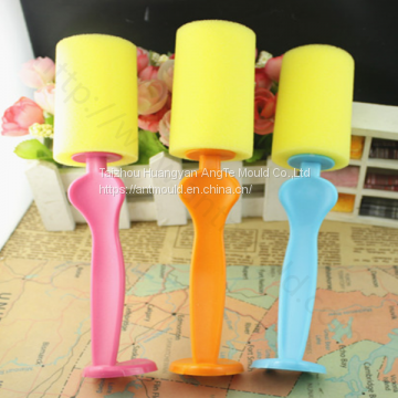 OEM Transparent PP Plastic Bottle Brush Tool Mould Factory Hand Tool Baby Feeding Milk Bottle Cleaning Sponge Brush Mould photo-3