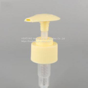 24/410 Wholesale Light Yellow Color Plastic Hand Press Type Liquid Lotion Pump photo-4