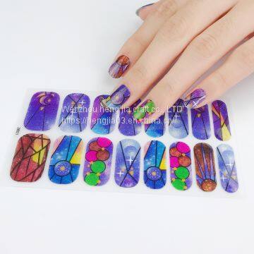Wholesale Non-toxic Halloween Nail Stickers Nail Art Polish Sticker photo-5