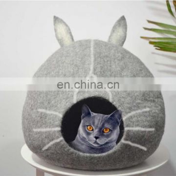 Lovely Pet Customizable Removable Felt Pet Dog Cave felt nest cat bed cave