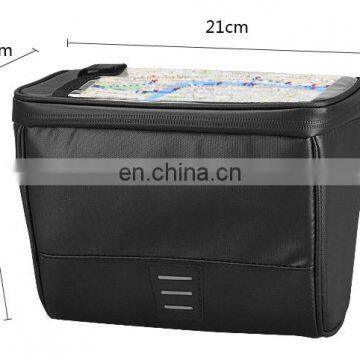 Bike Bag Bicycle With Adjustable Hooks Carrying Handle Reflective Trim and Large Pockets photo-2