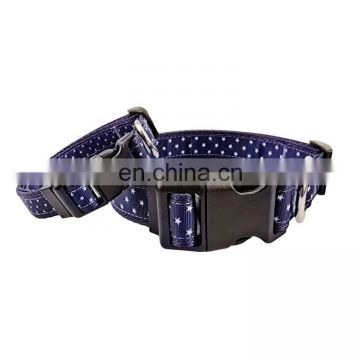 Hot selling star pattern collar outdoor collar dog collar for leash