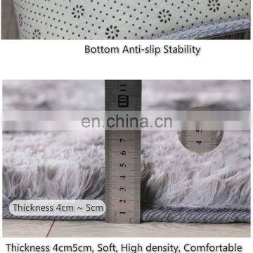 Customized Solid Color Floor Rugs Soft Fluffy Shaggy Carpets for Living Room Carpet