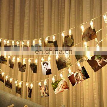 Home Decoration 50Leds Photo Clip Led String Lights With 8 Modes Remote Control photo-5