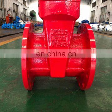 Ggg50 DN200 Rising Stem Resilient Seated Flanged Fire Gate Valve 8 Inch Soft Seal Sluice Os&y Gate Valve Cast Iron Gate Valve photo-4