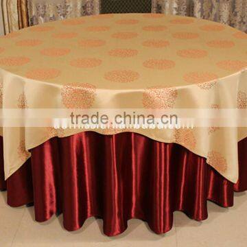 rosette table cloth jacquard table cloth gold table cloth