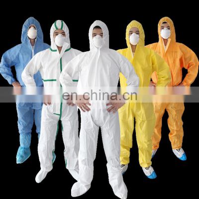 Non Woven Coverall Disposable Chemical Microporous Coverall Safety Suit